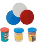 KARRMA LTD 3x Can Covers for Cat Dog Food Cover Fits Standard Size Tin Plastic Lids Durable Airtight Plastic Lids for Tin Can Covers - Buy Online on GoSupps.com