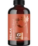 Relaxing Essential Oil Blend for Diffuser - Stress Support with Lavender, Geranium, Chamomile, Ylang Ylang - Home & Travel Aromatherapy - Buy Online on GoSupps.com