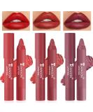 Matte Lipstick Set - BINGBRUSH 3 Colors Longwear Lip Crayon Pack for Makeup Collection | Nourishing, Waterproof, Velvet Lip Stain - 3 Count - Buy Online on GoSupps.com