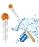 ECOOE bottle brush long 45cm scratch -free bottle cleaner with soft plush bommy glass brush/extended cleaning brush for sodastream bottles vases karafe drinking bottle etc. Type1 45cm - Buy Online on GoSupps.com