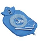 Enema Bag Kit for Colon Cleansing - 4 Quart Open Top with Platinum Cured Silicone Hose - Blue - Buy Online on GoSupps.com