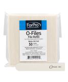 ForPro O-Files 180 Grit Replaceable Manicure Nail File Refills - 50-Count - Buy Online on GoSupps.com