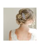 EVER FAITH Crystal Clear Silver-Tone Bridal Hairpiece Side Comb - Art Deco Wave Wedding Hair Accessory for Bride - Buy Online on GoSupps.com
