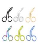 Yutoner 6-Piece Scissors-Shaped Slanted Tip Eyebrow Tweezers Set - Stainless Steel Handle, Multicolor - Brow Hair Remover - Buy Online on GoSupps.com