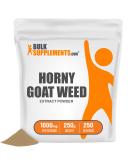 BulkSupplements.com Horny Goat Weed Powder - Horny Goat Weed Extract - Epimedium Extract - Horny Goat Weed for Men - Horny Goat Weed for Women (250 Grams - 8.8 oz) 8.81 Ounce (Pack of 1) - Buy Online on GoSupps.com