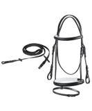 Buy Start Simple Bridle with Reins - Quality English Riding Bridles for Shetland Pony Thoroughbred & Warmblood - Available in Full Black/White - Buy Online on GoSupps.com