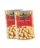 Natco Chick Peas | 400G | Chickpeas in Salted Water |Kala Chana |High Protein | Vegan |Ready to Cook | Indian Origin (Pack of 2) - Buy Online on GoSupps.com