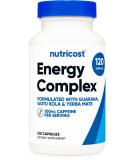 Nutricost Natural Energy Pills Complex - 120 Capsules 100mg Caffeine - Gluten Free & Non-GMO | Boost Energy & Focus - Buy Online on GoSupps.com
