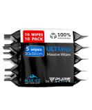 Extra Large Wet Wipes for Men - 50 Pack Blue Ice - 30x30 cm - Perfect for Post-Workout & On-the-Go - Adults Wet Wipes - Buy Online on GoSupps.com