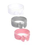 Newborn Baby Girl Headbands - Soft and Cute Hair Accessories for Girls - 3pcs Set - Buy Online on GoSupps.com