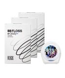 Brushmo Black Floss - Expanding Woven Dental Floss 50m - Microcrystalline Wax - Pack of 3 - Black Mint Flavor for Fresh Breath - Buy Online on GoSupps.com