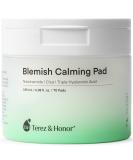 Terez & Honor Blemish Calming Toner Pads - Korean Facial Cotton Toner with Centella Asiatica Niacinamide & Hyaluronic Acid - 180 Pads + 5mL Bonus - Buy Online on GoSupps.com