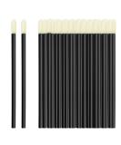 100 Pack Disposable Lip Brushes & Lip Gloss Applicators | Perfect Makeup Tool for Beauty Kits & Eyelash Extensions (Black - Buy Online on GoSupps.com
