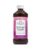 Heritage Store Hydrogen Peroxide Mouthwash - Eucalyptus & Fresh Mint - Gentle Oral Care for Healthy Gums Sweetened with Xylitol 16oz - Buy Online on GoSupps.com