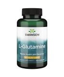Swanson L-Glutamine 500mg 100 Capsules | Amino Acid Supplement - Buy Online on GoSupps.com