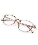 FONHCOO Blue Light Blocking Glasses Women Men Computer Eyeglasses TR90 Fashion Round Transparent Anti Blue Light Glasses with Anti Eyestrain & UV Glare for Gaming & Reading Skin Pink - Buy Online on GoSupps.com
