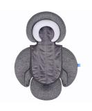 INFANZIA 2-in-1 Head & Body Supports for Baby - Extra Soft Stroller Cushion Pads, Car Seat Insert - Grey - Buy Online on GoSupps.com