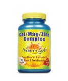 Nature's Life Cal/Mag/Zinc Complex 100 ct - Essential Mineral Supplement - Buy Online on GoSupps.com