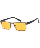 GAMMA RAY OPTICS Blue Light Blocking Glasses | Anti-Glare Orange Lenses for Better Sleep | 0.00x Vision Protection - Buy Online on GoSupps.com