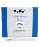 ForPro White Foam Board 180/240 Grit Mylar Nail File 7x.75 50-Count - Manicure and Pedicure - Buy Online on GoSupps.com