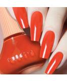 DouborQ Pumpkin Orange Nail Polish Long-lasting Glossy Nail Art Varnish (41) Pumpkin Orange-41 - Buy Online on GoSupps.com