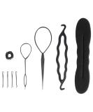Hair Knot Maker & Topsy Tail Tool - 9-Piece Magical Hair Styling Set for Women & Girls - Perfect for Easy Ponytails & Creative Styles - Buy Online on GoSupps.com