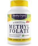 Healthy Origins Methyl Folate 800 mcg with Quatrefolic - Bioavailable Folate Supplement - Buy Online on GoSupps.com