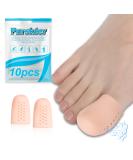 10PCs Silicone Toe Protection Caps - Pain Relief for Ingrown Toenails Blisters & Corns - Breathable Gel Toe Protectors for Large Toes - Buy Online on GoSupps.com