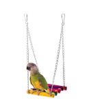Vktech Bird Cage Hammock Swing Toy for Parrot, Parakeet, Budgie, Cockatiel - Hanging Toy Style A - Buy Online on GoSupps.com