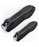 GLAMFIELDS Stainless Steel Nail Clipper with Catcher - No Splash Fingernail & Toenail Trimmer | Perfect Gift for Men & Women - Buy Online on GoSupps.com