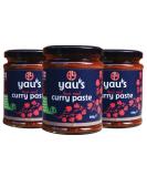 Yau's Thai Red Curry Paste Traditional Mild Curry Paste Vegan Soy-Free and Gluten-Free Spicy Marinade and Pesto Easy and Tasty Chinese Red Curry Paste 3 x 280g - Buy Online on GoSupps.com