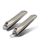 Bezox Nail Clipper Set for Fingernails & Toenails - 2-Piece Golden Nail Scissors & Curved Tongs Kit | Perfect for All Nail Shapes - Buy Online on GoSupps.com