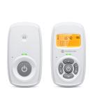 Buy Motorola Nursery AM24 BabyPhone - Digital Audio Monitor with DECT Technology Room Temperature Display & Two-Way Communication - White - Buy Online on GoSupps.com