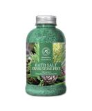 Pine Bath Salt with Natural Swiss Stone Pine Essential Oil - 21.16 Oz - Coniferous Salts for Relaxing Bath, Good Sleep, and Beauty - Aromatherapy Sea Salts for Body Care - Buy Online on GoSupps.com