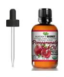 Mayan's Secret USDA Organic Pomegranate Seed Oil | Pure Cold Pressed Serum for Skin Hair & Nails - Buy Online on GoSupps.com