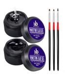 NO Wipe Rhinestone Gel Adhesive Set - 8mlx2 Clear Resin Gem Glue for Nail Art with 3 Pen Tools - Salon Quality, LED Light Cure Needed - Buy Online on GoSupps.com