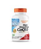 Doctor's Best High Absorption CoQ10 with BioPerine Gluten Free Naturally Fermented Vegan, Heart Health and Energy Production 200 mg 60 Veggie Caps, White 60 Count (Pack of 1) - Buy Online on GoSupps.com
