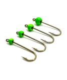 Colibri Micro Jighaken Set - 4 Pcs Ultralight Tungsten Hooks for Trout Fishing | Neon Green | International Shipping Available - Buy Online on GoSupps.com
