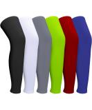 3 Pairs Leg Sleeves | Full Length Compression Knee Sleeves with Anti-Slip Silicone | Sports Performance & Support - Buy Online on GoSupps.com