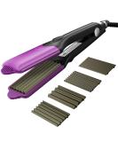 Shop HCAH Crepe Iron - 4 Interchangeable Plates for Fluffy Hairstyle Adjustable Temperature Perfect Waves - International Shipping Available - Buy Online on GoSupps.com