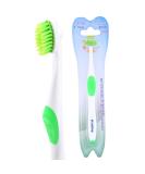 Rotating Brush 360 Rotation Extra Soft Toothbrush for Adults and Kids - Gentle Manual Adjustable with Soft Bristles - Green - Buy Online on GoSupps.com