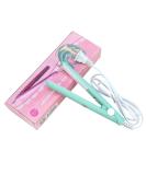 Mini Hair Straightener Travel Size Flat Iron for Quick & Easy Hair Styling | Portable Ceramic Tourmaline Hair Curler in Matcha Green - Buy Online on GoSupps.com