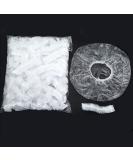 100pcs Disposable Hair Tie Shower Caps - Large Thick Plastic for Women | Ideal for Hotels & Home Use - Buy Online on GoSupps.com