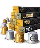 Lungo Taster Pack: 100 Nespresso Compatible Pods - Fairtrade Capsules - Buy Online on GoSupps.com