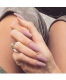 Sethexy 24-Piece Matte Ballerina False Nails - Pink Rose Medium Acrylic Nail Tips for Women & Girls - Complete Cover Art Design - Buy Online on GoSupps.com