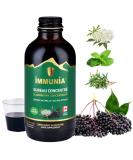 Elderberry Syrup for Adults IMMUNIA. Elderberry Concentrate with Elderflower Thyme and Peppermint. No Sugar Added. Delicious Taste. 24 Days/Bottle - Buy Online on GoSupps.com