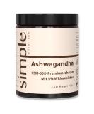 Ashwagandha Root Extract 600 mg KSM-66 - 240 Vegan Capsules | Supports Sleep & Stress Relief | Lab Tested in Germany - Buy Online on GoSupps.com