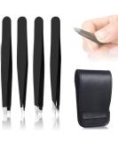 Precision Eyebrow Tweezers Set - 4-Piece High-Quality Tweezers for Perfectly Shaped Eyebrows | Ideal for Men & Women - Ships Worldwide - Buy Online on GoSupps.com