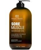 BOTANIC HEARTH Sore Muscle Massage Oil with Arnica Extract & Essential Oils - Soothes Muscles & Joint Pain - 8 fl oz - Buy Online on GoSupps.com