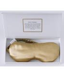 Zimasilk 100% Pure Mulberry Silk Sleeping Mask - 22 Momme Luxuriously Soft & Comfortable Gold Color - Buy Online on GoSupps.com